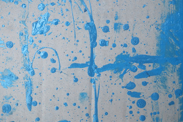 splash blue color on paper