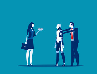 Presentation technology, Concept business vector, Invention, Innovation, Investment.