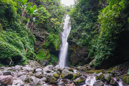 Small waterfall in the mountains of Sikkim, India