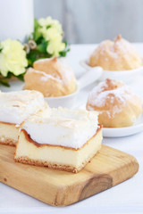 Traditional cheese cake.
