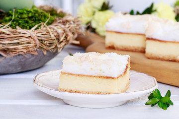Traditional cheese cake.