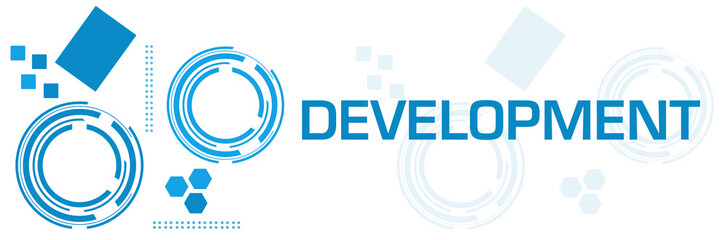 Development Blue Technology Square Horizontal 