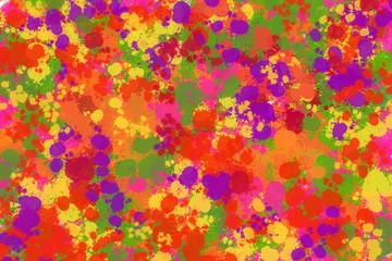 spotted background with colored paint