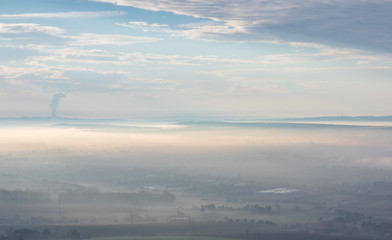 The landscape of Low Saxony in Germany