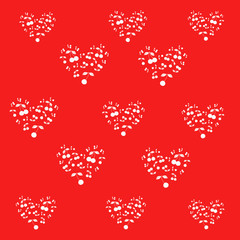 Pattern with cherries. - Illustration.