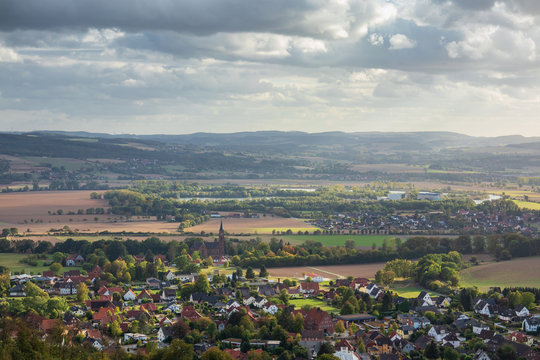 Landscape of Low Saxony in Germany .