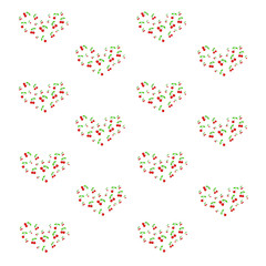 Pattern with cherries. - Illustration.