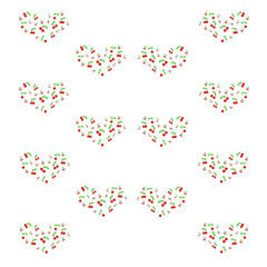 Pattern with cherries. - Illustration.