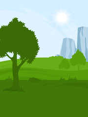 Rural summer landscape