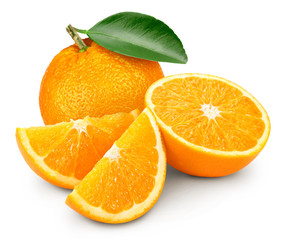 Orange fruits isolated