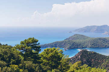 Oludeniz lagoon view from mountains, Turkey