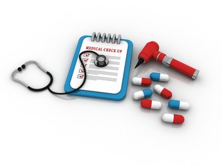 3d rendering Dental hammer