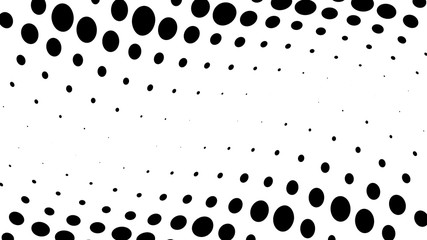 Halftone gradient pattern. Abstract halftone big dots background. Monochrome dots pattern. Pop Art, Comic big dots. Big circles strip. Banner with space. Design for presentation, report, flyer, card