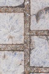 Dark texture of stone floor close up