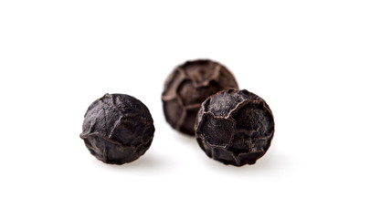 pepper black on white background