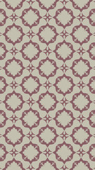 Ornate geometric pattern and two-tone abstract background