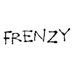 frenzy stamp on white