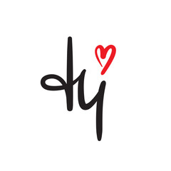 Hi - simple inspire and motivational quote. Handwritten welcome greeting phrase. Print for inspirational poster, t-shirt, bag, cups, card, flyer, sticker, badge. Cute and funny vector writing