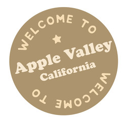 Welcome to Apple Valley California