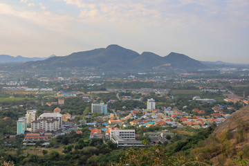 Obraz premium panoramiczny widok na stare miasto