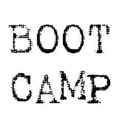 boot camp black stamp