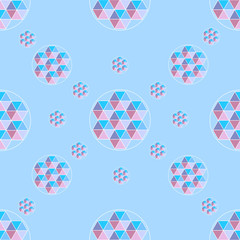 Abstract geometric seamless pattern. Vector illustration