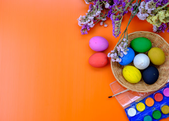 Painting easter eggs