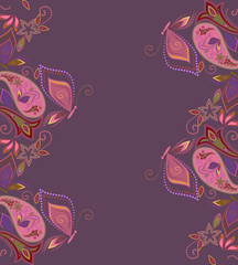 Card design.Softly pastel picture with butterflies and flowers. Vector background.