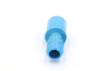 PVC Pipe connections, PVC Pipe fitting, PVC Coupling isolated on white background.