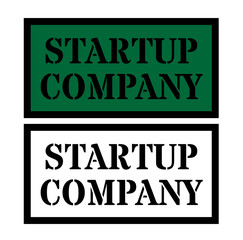 Fototapeta premium startup company sign