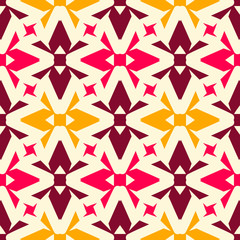 Seamless pattern with alternate geometric elements.