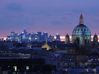 Naklejka premium Panorama parisien