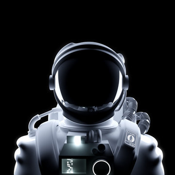Futuristic Astronaut Space Suit Portrait