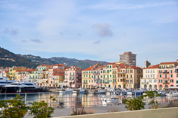 Imperia/Oneglia. Coastal city and comune in the region of Liguria, Italy (Meditarranean sea)....