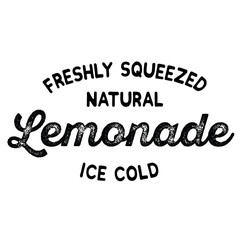 freshly squeezed lemonade label