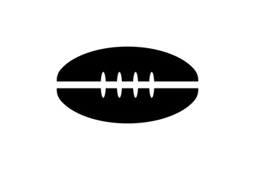 rugby ball, vector icon