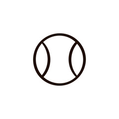 tennis ball icon, logo