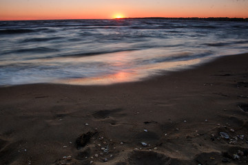 sunset on the beach