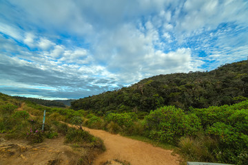 Fototapeta na wymiar Panoramic Mountain Landscape National Park Sri Lanka.