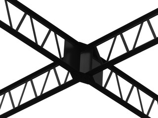 silhouette structure of the bridge
