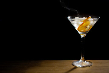 Glass cocktail glass