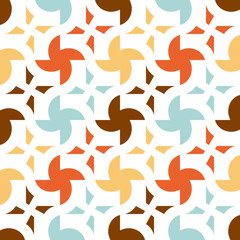 Bright seamless pattern with geometric ornament.