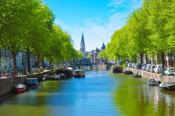 Gardinen grand canal in amsterdam © Tomas