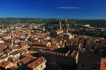 Fototapeta premium Panorama of the ancient city of Verona