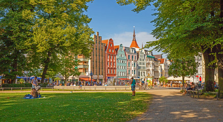 Rostock Altstadt Park - obrazy, fototapety, plakaty