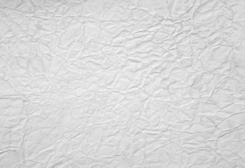 Crumpled white paper background