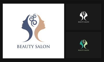 face icon beauty salon logo