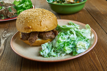 Skinny Sloppy Joes with Tangy Slaw