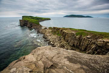 View from the cliffs on the sea of Japan and the Islands
