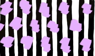 Black stripes with violet stains background